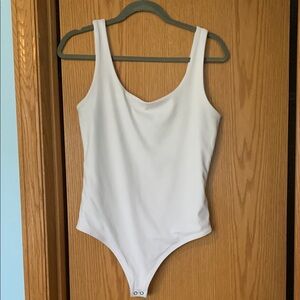 Express white Body Contour tank bodysuit